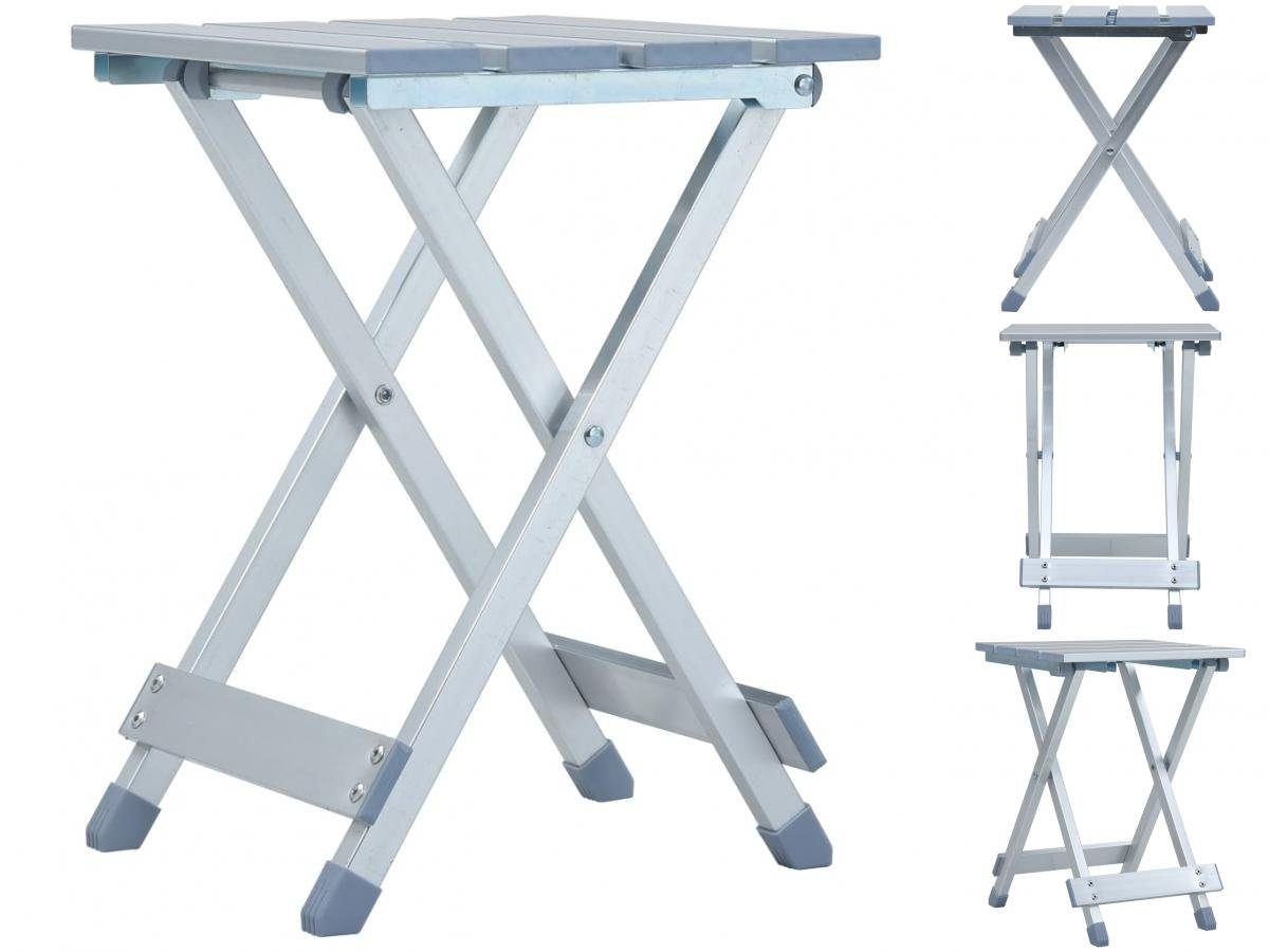 vidaXL Gartentisch Campinghocker Aluminium 28 x 26 x 39 cm