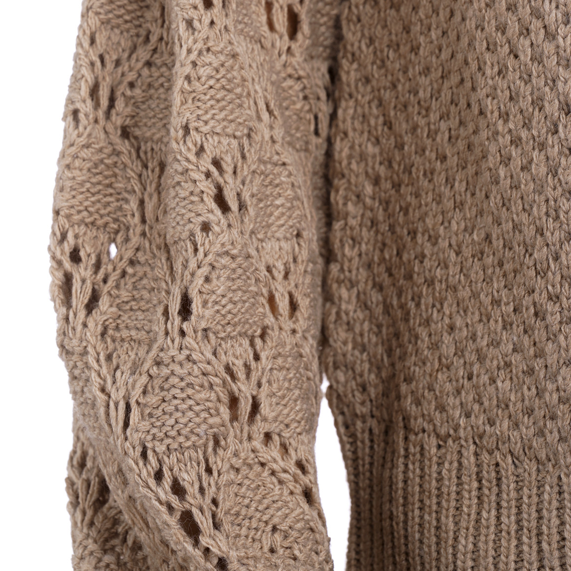 Damen Strickpullover mit Loch-Strick