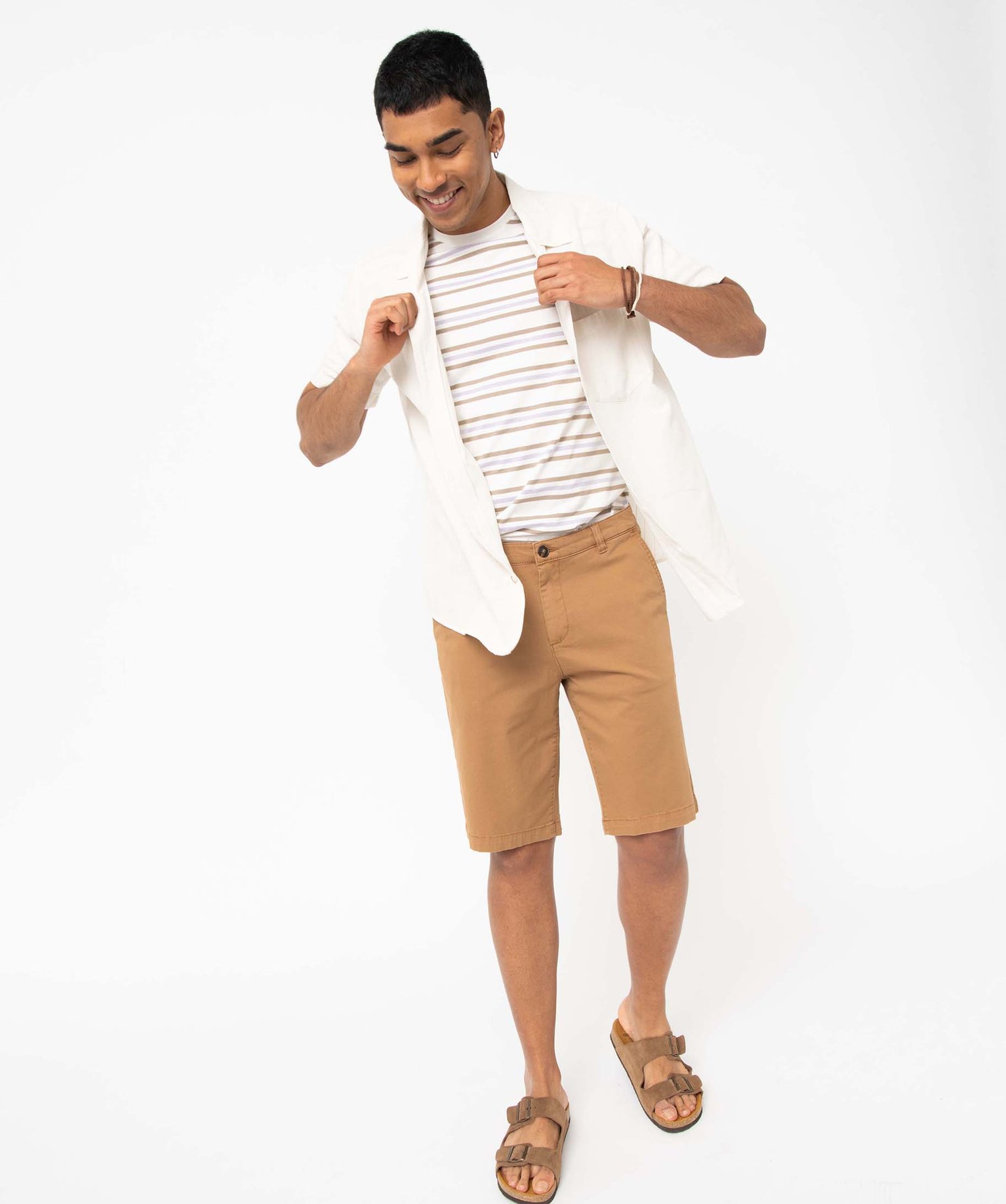 Tee-shirt homme rayé à manches courtes raye | GEMO