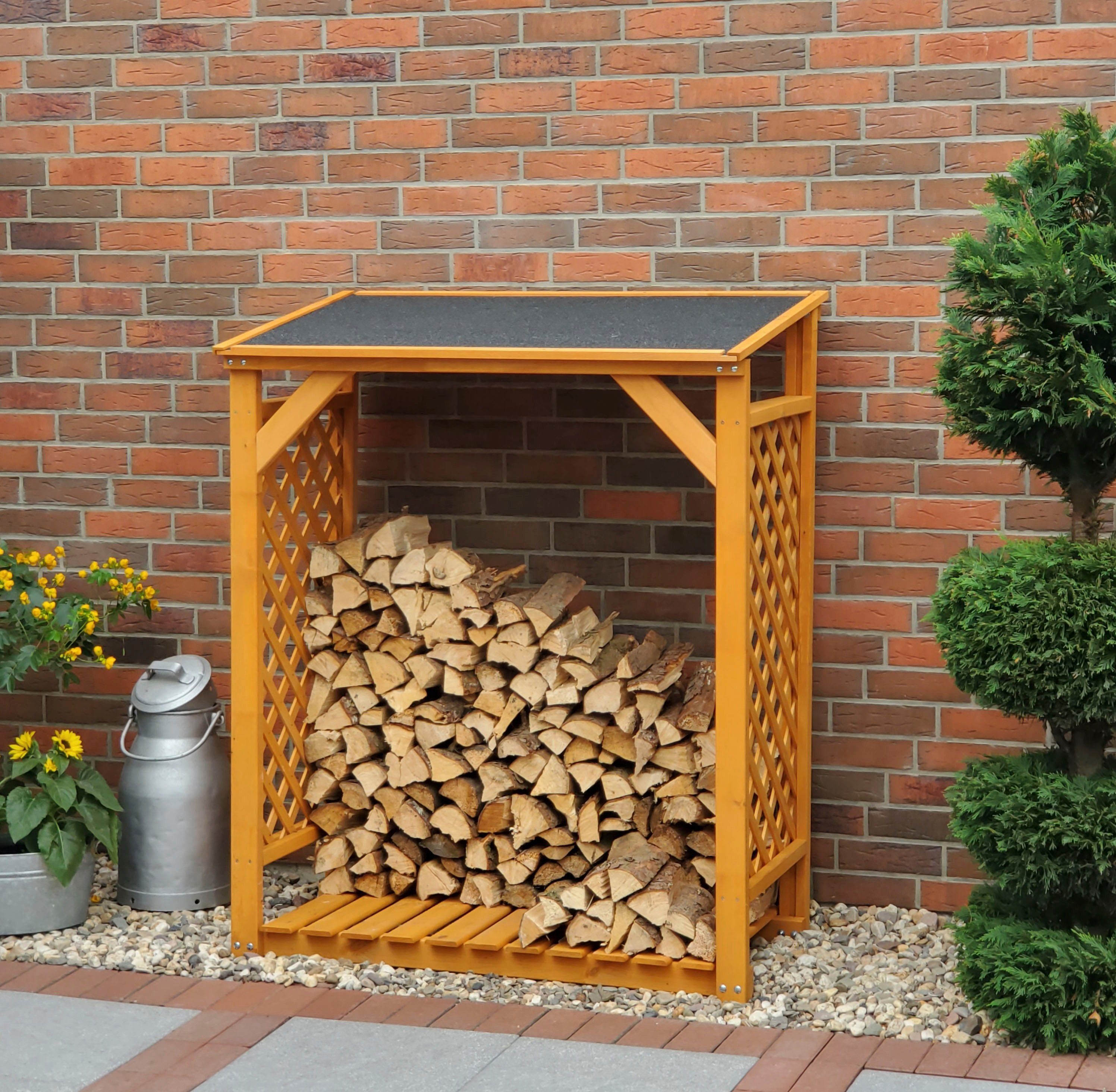 promadino Kaminholzregal Speyer, BxTxH:119,5x68x148 cm