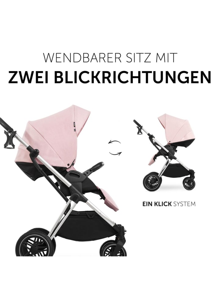 Hauck Kombi-Kinderwagen Vision X Duoset Silver (Sportwagen in rosa,silber günstig kaufen onesize