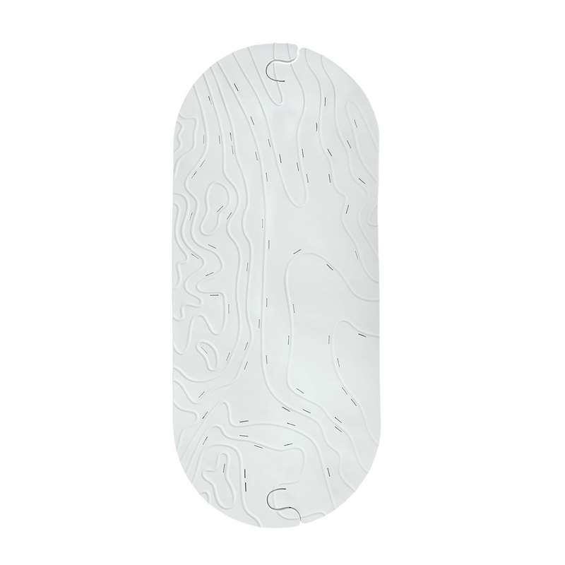 Tapis de bain antidérapant gris