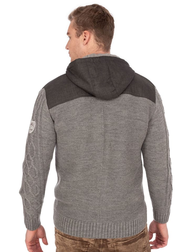 MADDOX Strickjacke BRUNECK in grau günstig kaufen