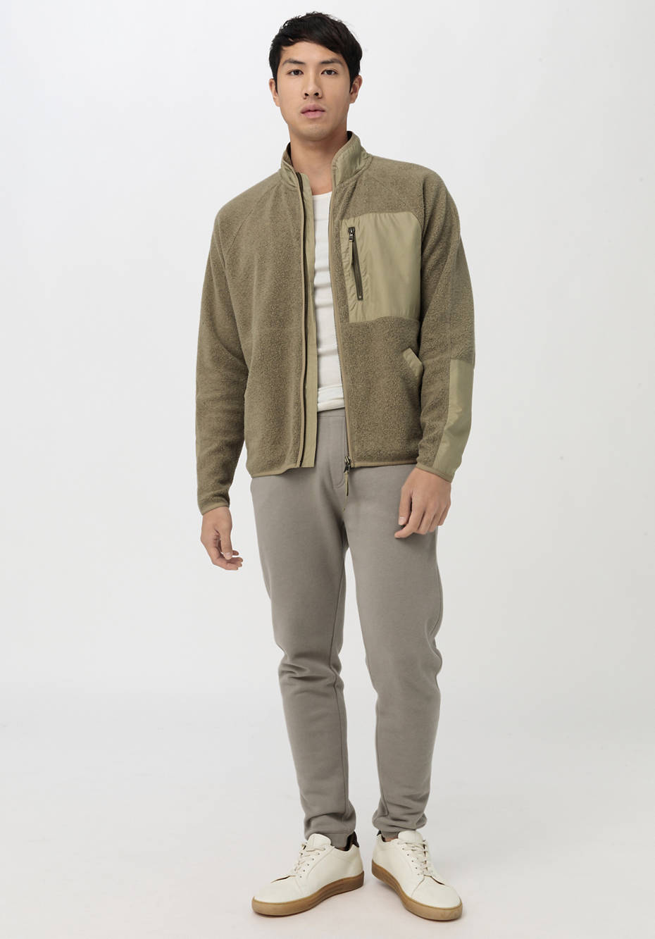Fleece-Jacke BetterRecycling aus reiner Bio-Baumwolle