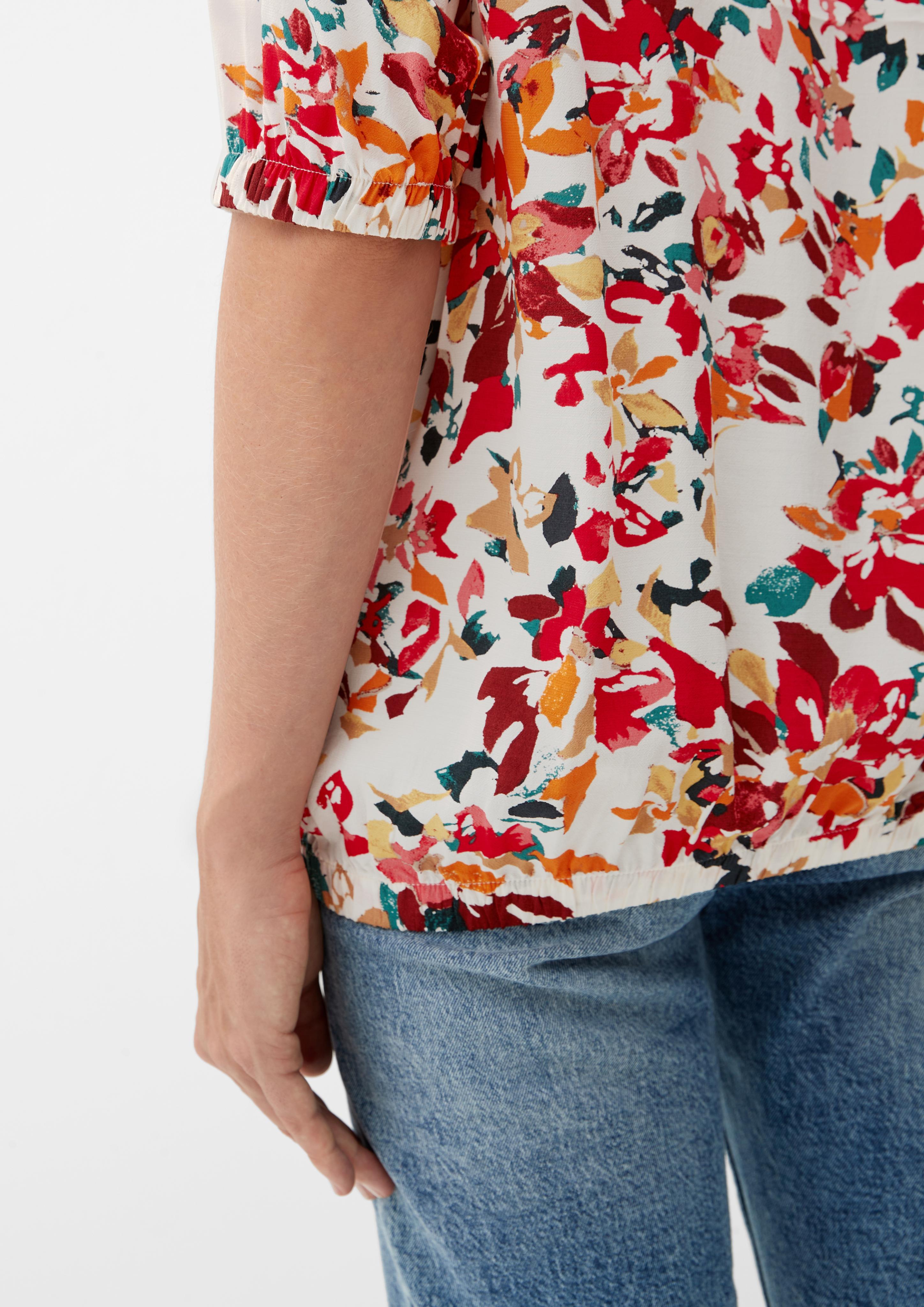 Blusenshirt mit Allovermuster  2123874-81A0