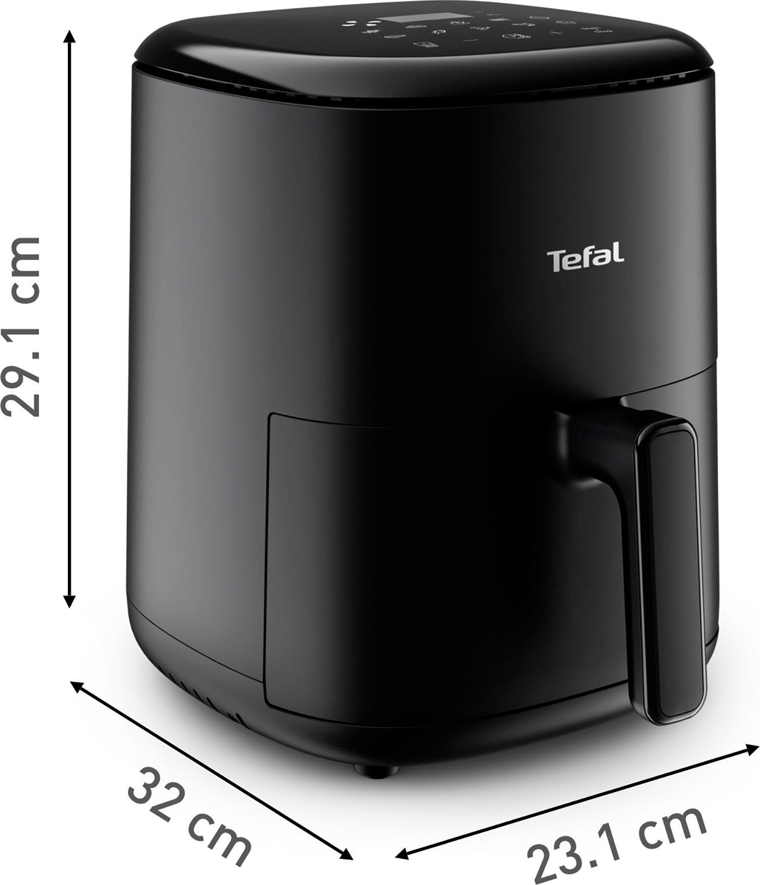 Tefal Heißluftfritteuse EY1458 Easy Fry Compact, 1300 W