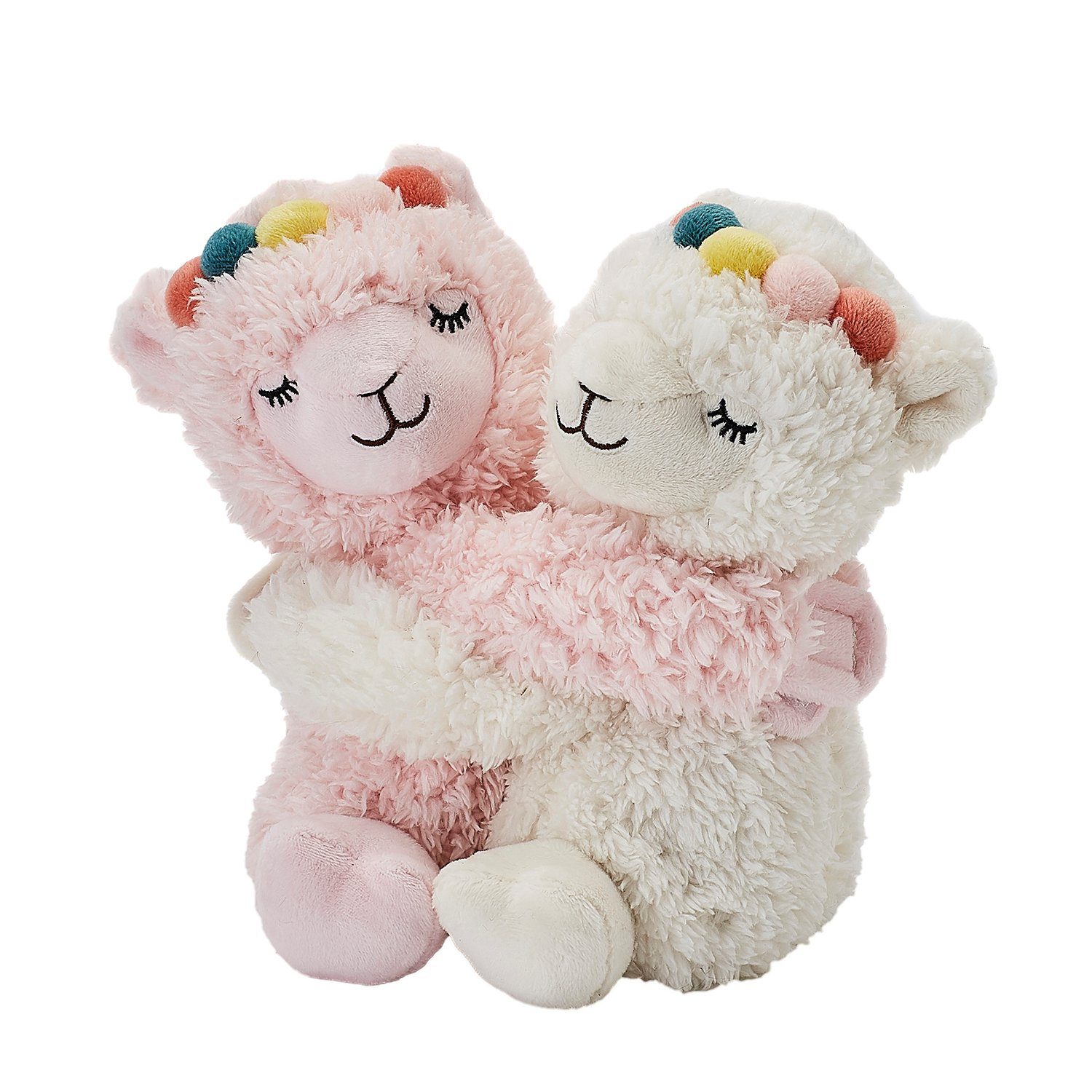 Warmies® Wärmekissen Warmies Wärmetier Kuschelfreunde Lamas Mikrowelle/Ofen, (Wärmekuscheltiere)