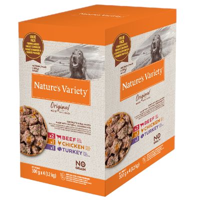 Mixpaket Nature's Variety Original Paté No Grain Medium/Maxi Adult