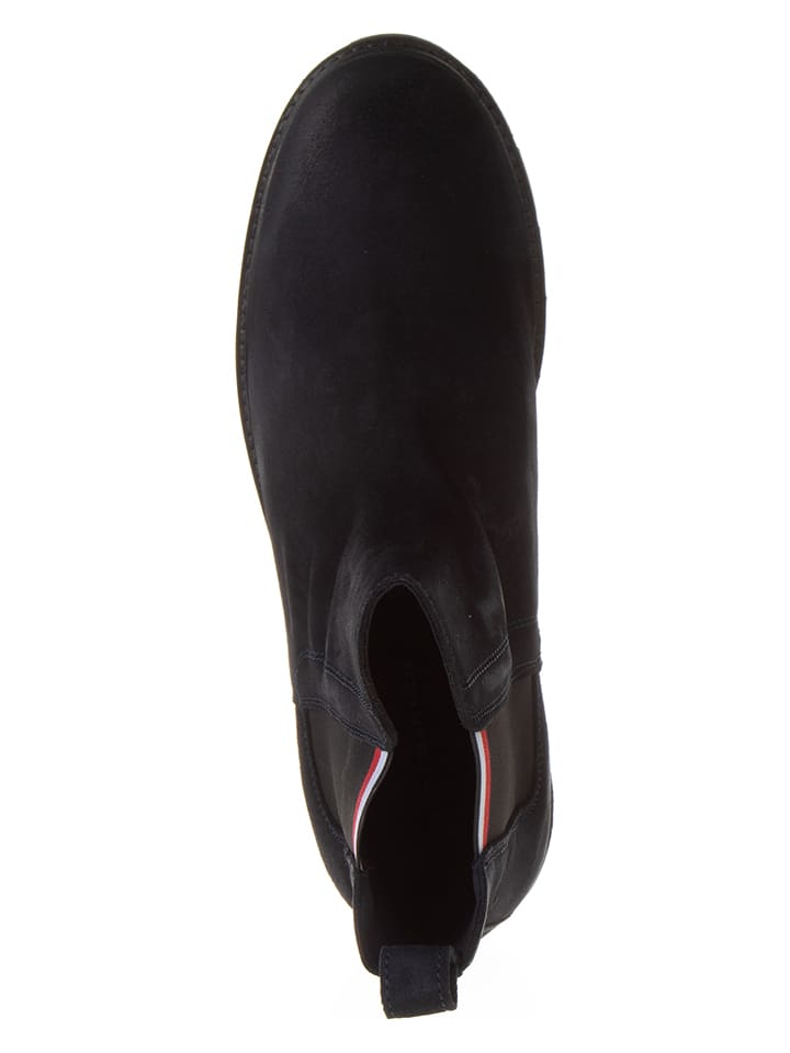 Tommy Hilfiger Shoes Leder-Chelsea-Boots in Dunkelblau günstig kaufen 44