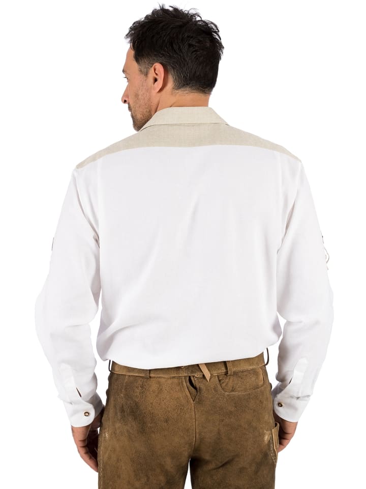 OS-Trachten Trachtenhemd 120017-2541 in weiß günstig kaufen 4XL
