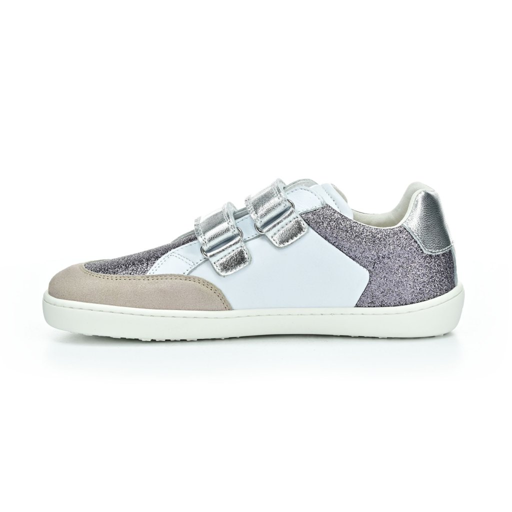 Shapen Charm Mini Silver Leather Barfußsneakers