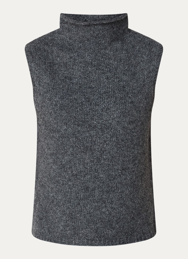 Bluză Neo Noir Odelia, tricotată groasă cu un amestec de lână alpaca.