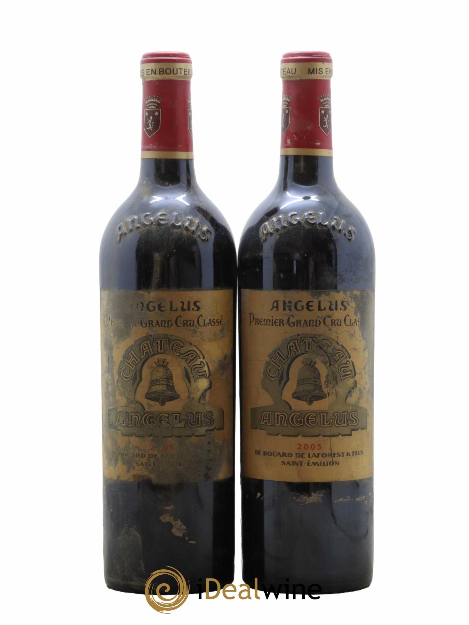 Château Angélus 1er Grand Cru Classé A  2005 - Lot de 2 Bouteilles