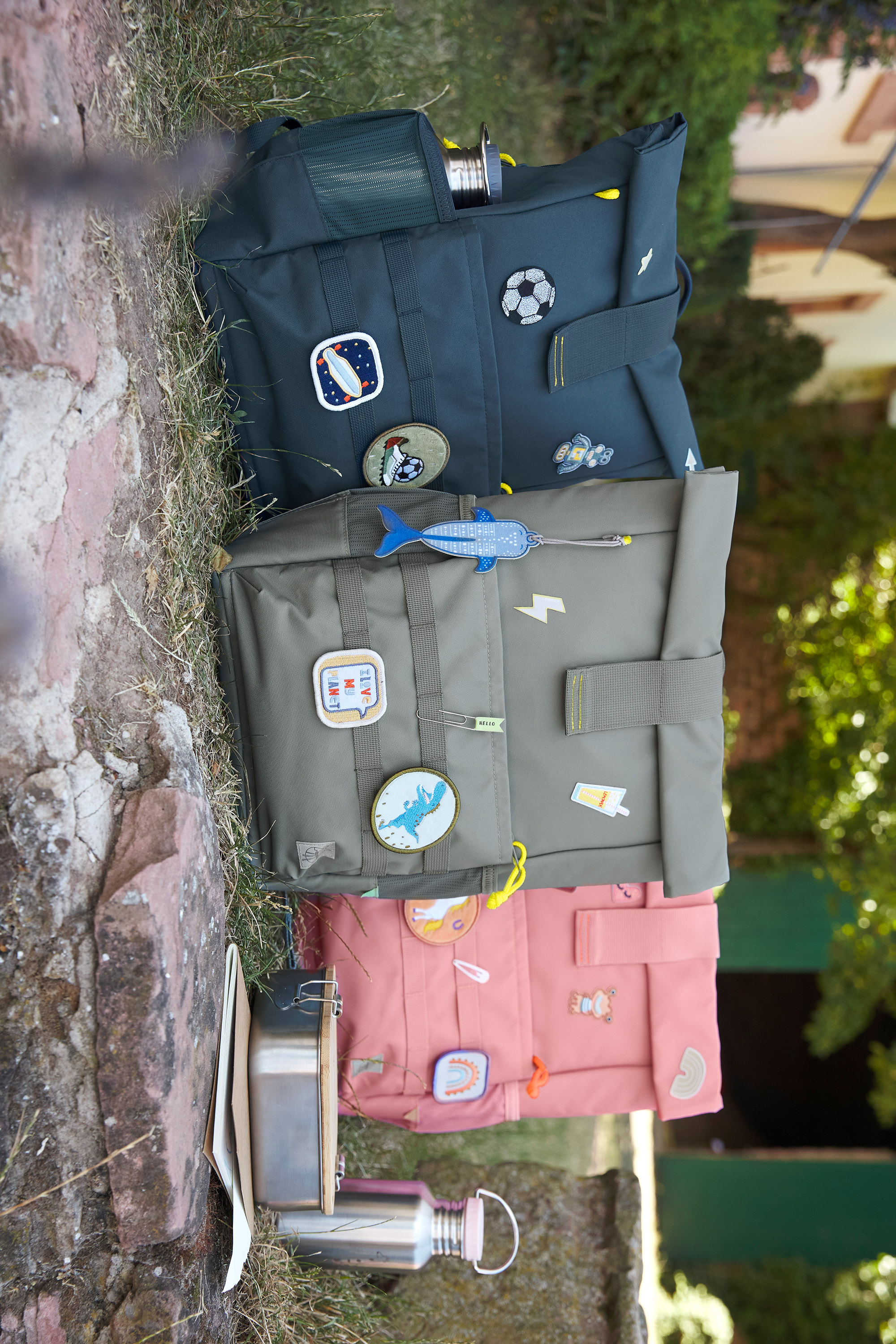 Kinderrucksack Rolltop, Blau