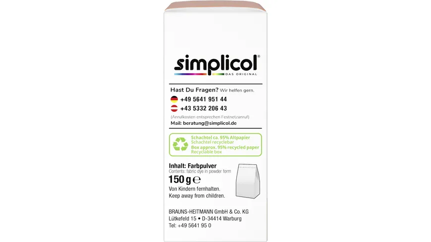 Simplicol Textilfarbe Expert India-Orange 150 ml
