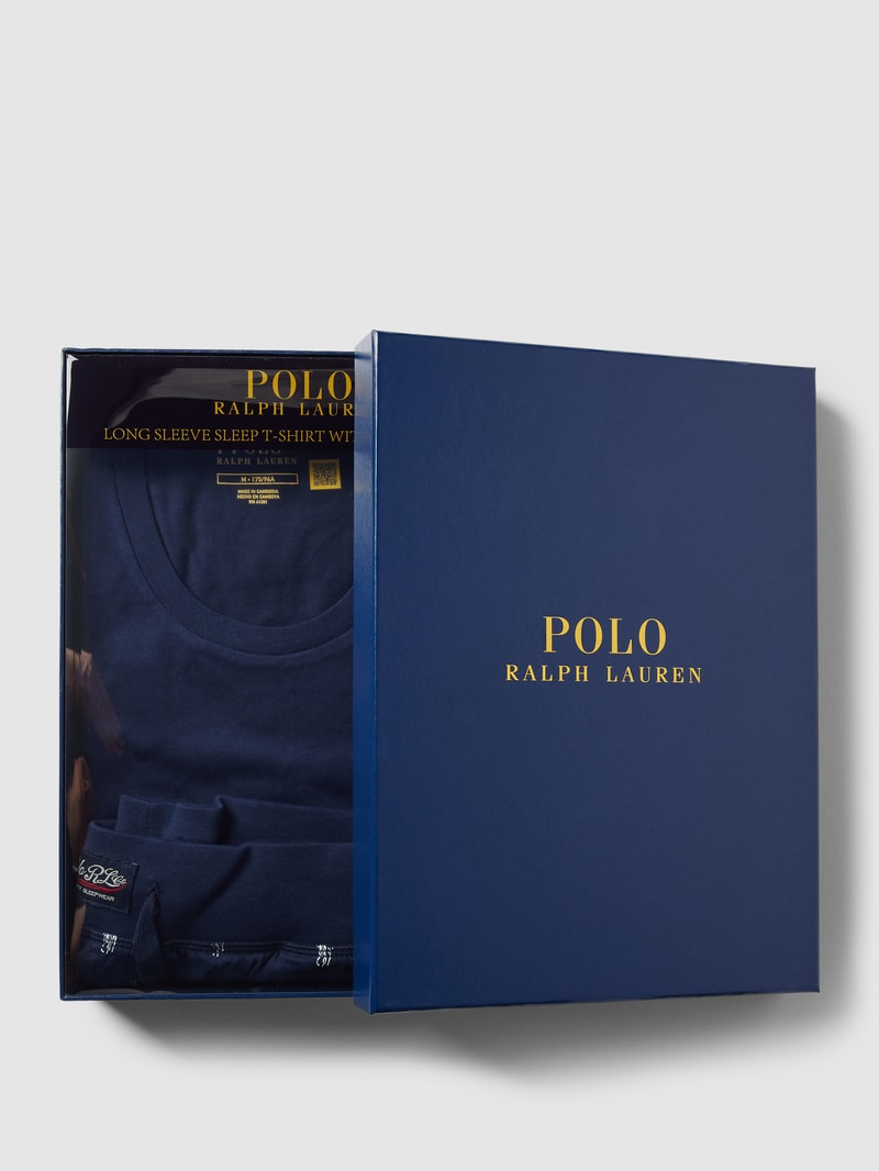 Sweatanzug mit Label-Details in marineblau