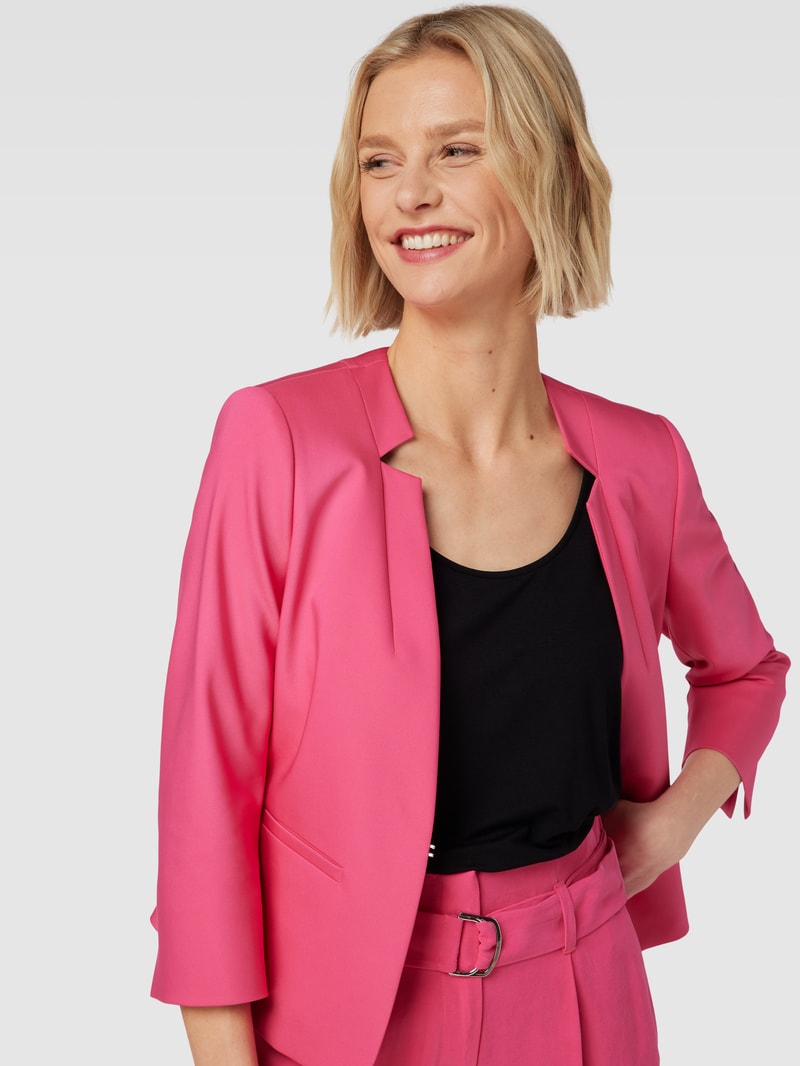 Blazer mit Reverskragen in pink