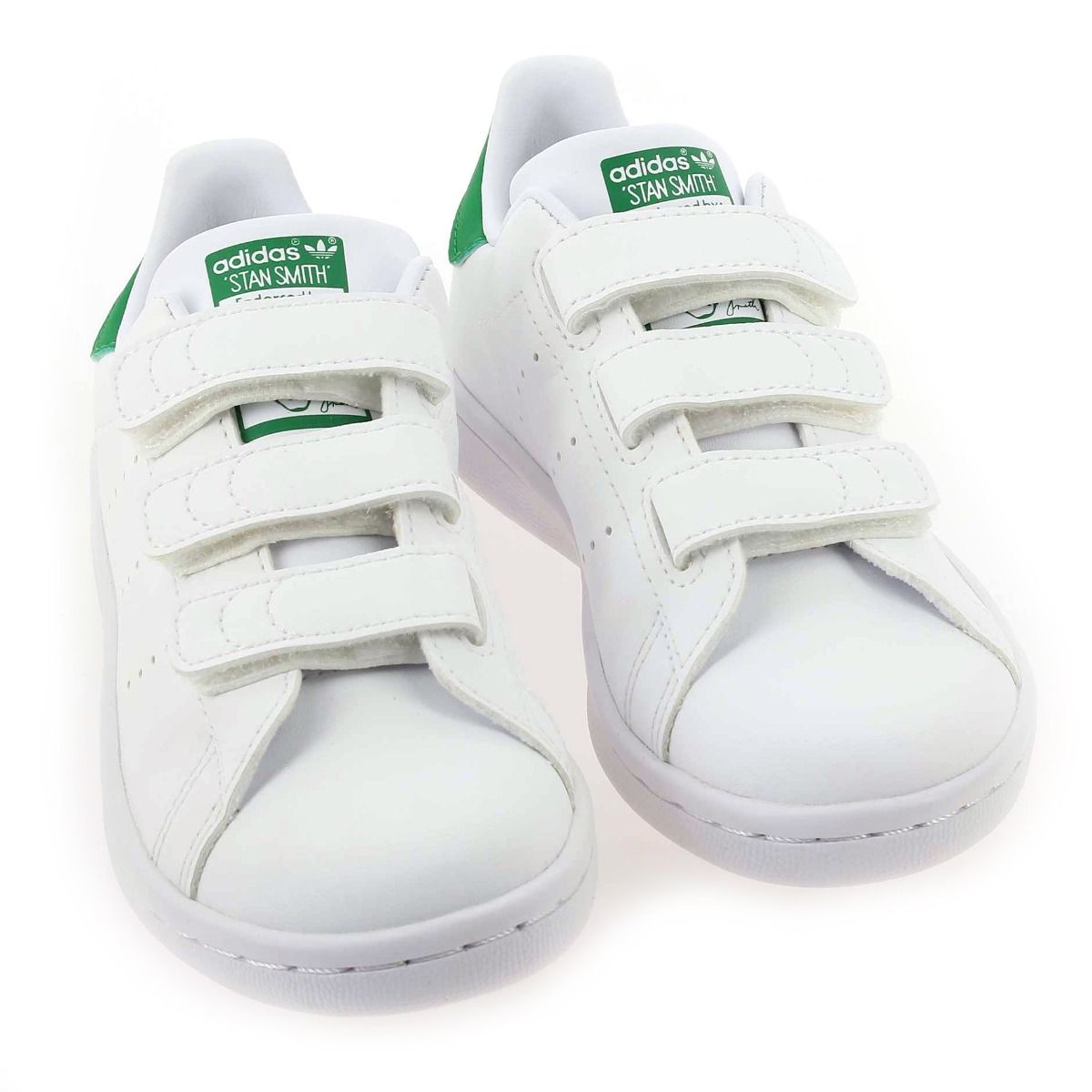 Adidas Originals  STAN SMITH CF C - Blanc Vert