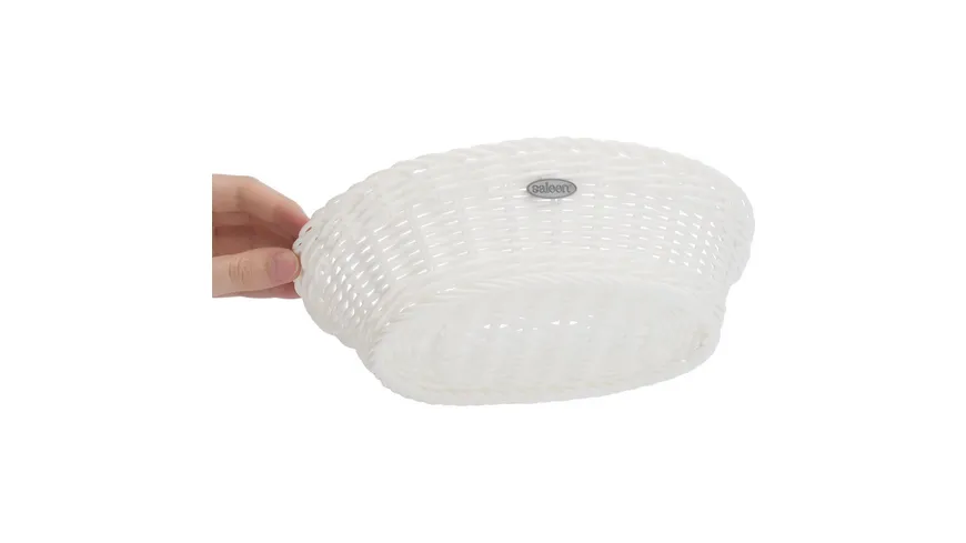 WESTMARK Brotkorb oval  23,5x16x6,5cm weiß