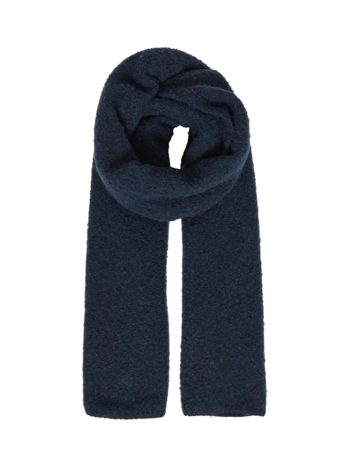 Oxmo Strickschal OXVianna scarf 21800190-ME Winterlicher Strickschal mit Struktur in Dunkelblau günstig kaufen onesize