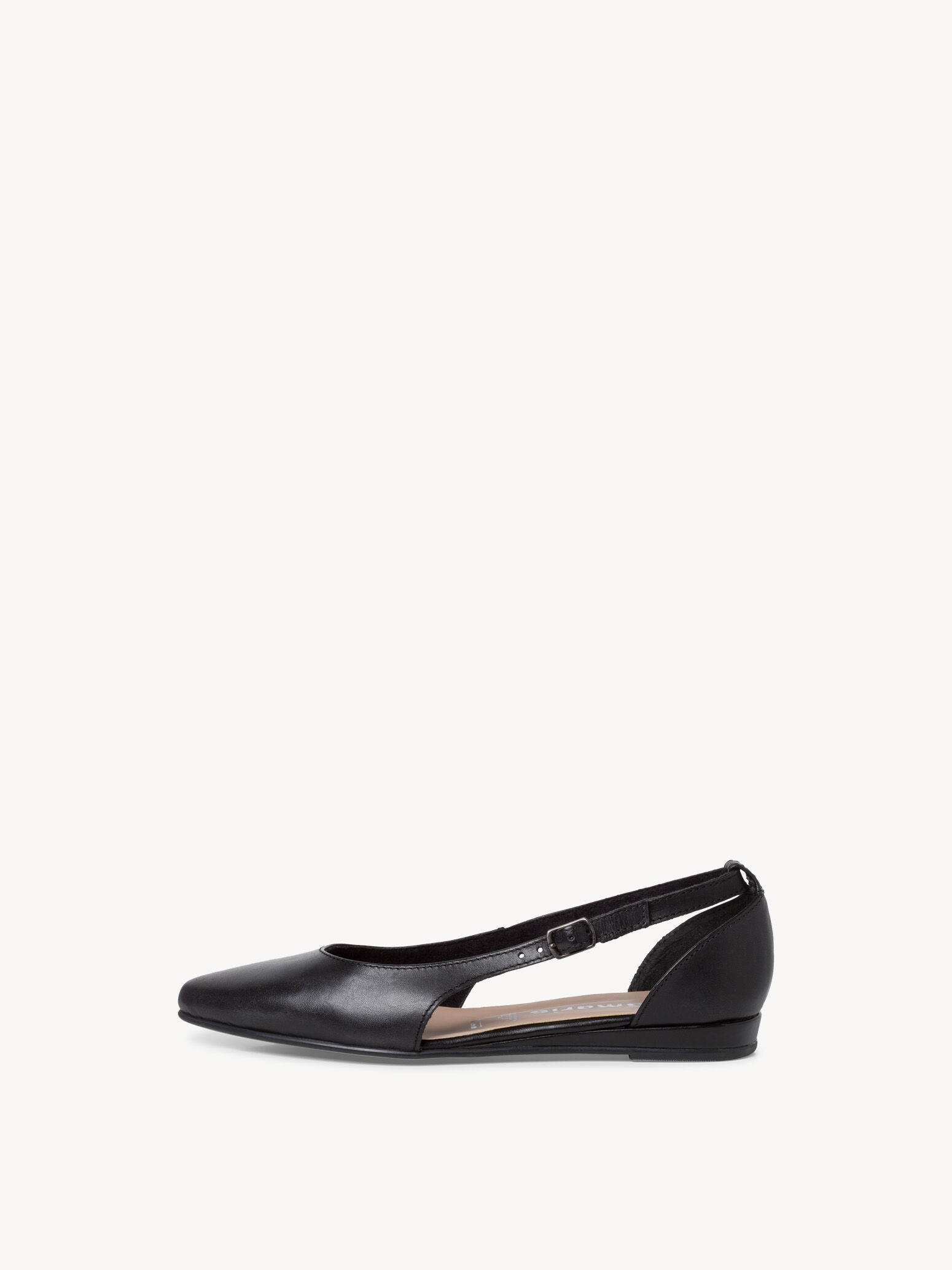 Ballerine en cuir - noir