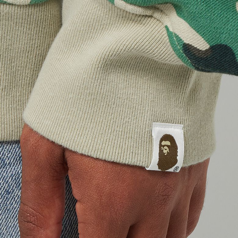 A Bathing Ape Woodland Camo Loose Fit Full Zip Hoodie M olive drab