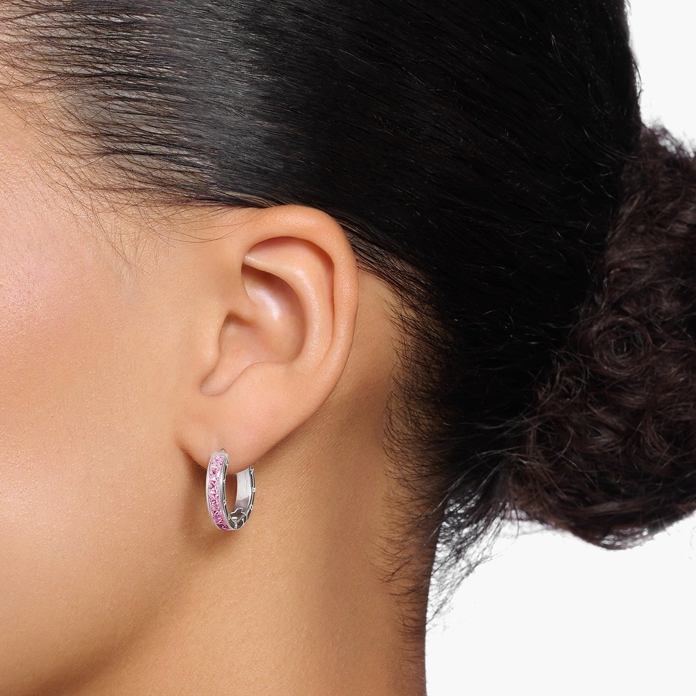 Thomas Sabo Créoles 925 Argent Boucles d'oreilles