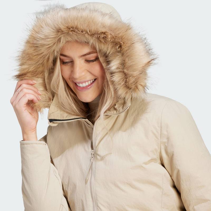 adidas Hooded Fur Parka Softshelljacke Damen