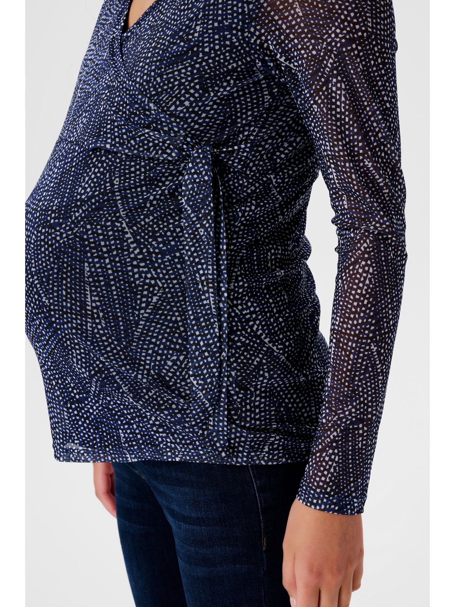 ESPRIT maternity Umstandsshirt Umstandsoberteil in Wickelform mit Print