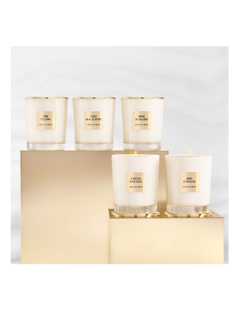 Lumânare parfumată Armani Privé, verde malachit, 175 grame.