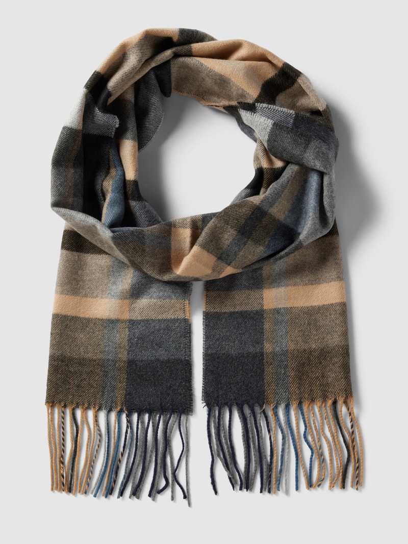 Schal mit Karomuster in camel