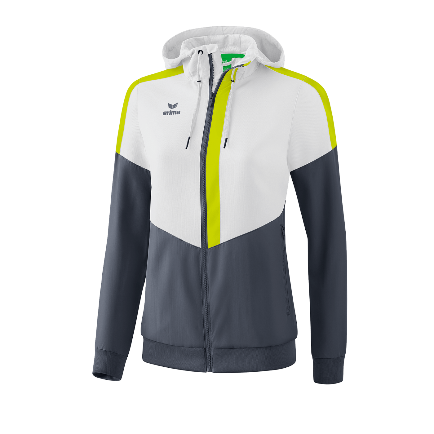 Erima Squad Präsentationsjacke Damen Weiss Grau