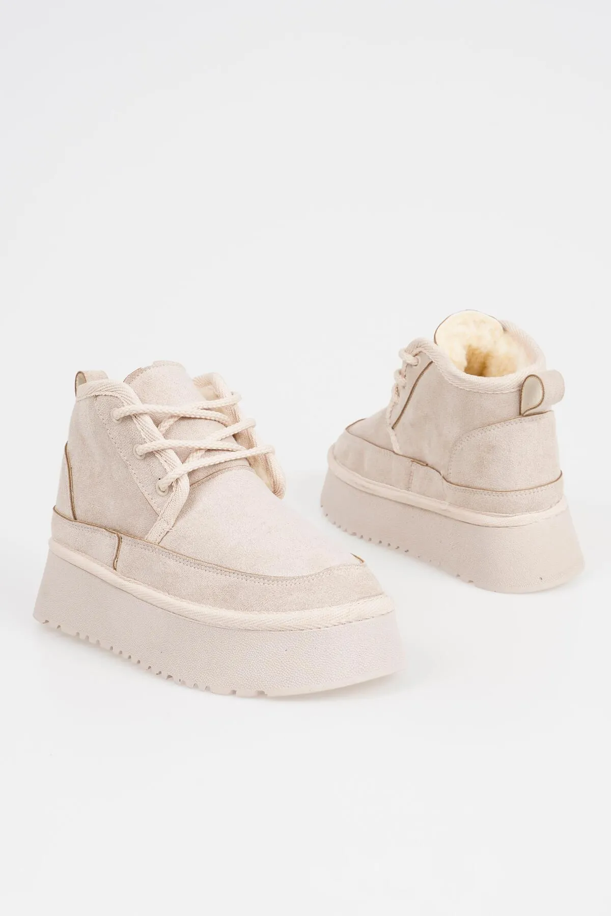 CZ London  Kurze Schnürstiefel für Damen mit hoher Sohle