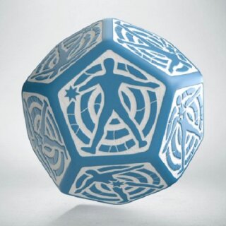 Hit Location Die Blue/White D12