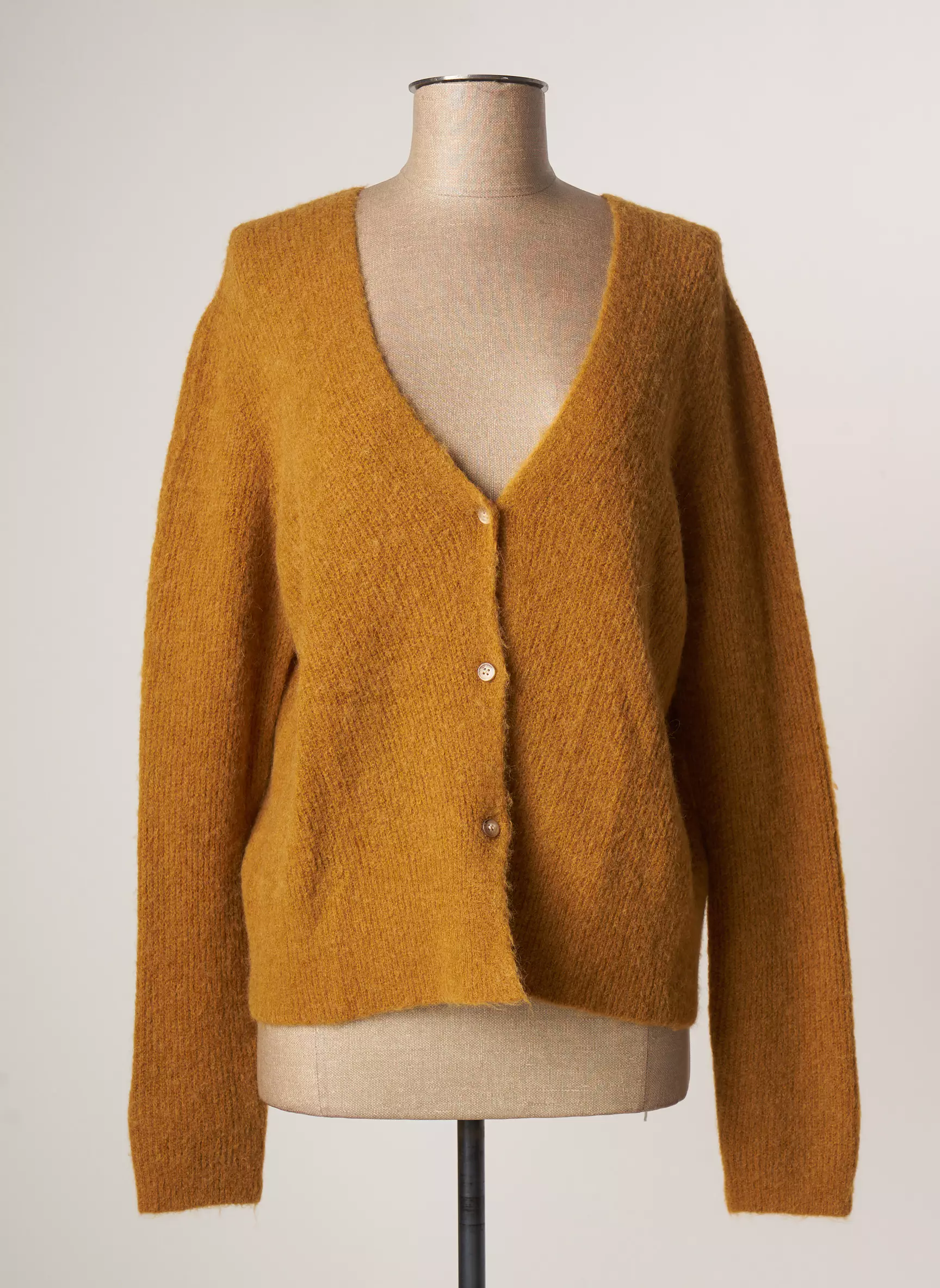 Lauren Vidal Cardigans Femme couleur jaune