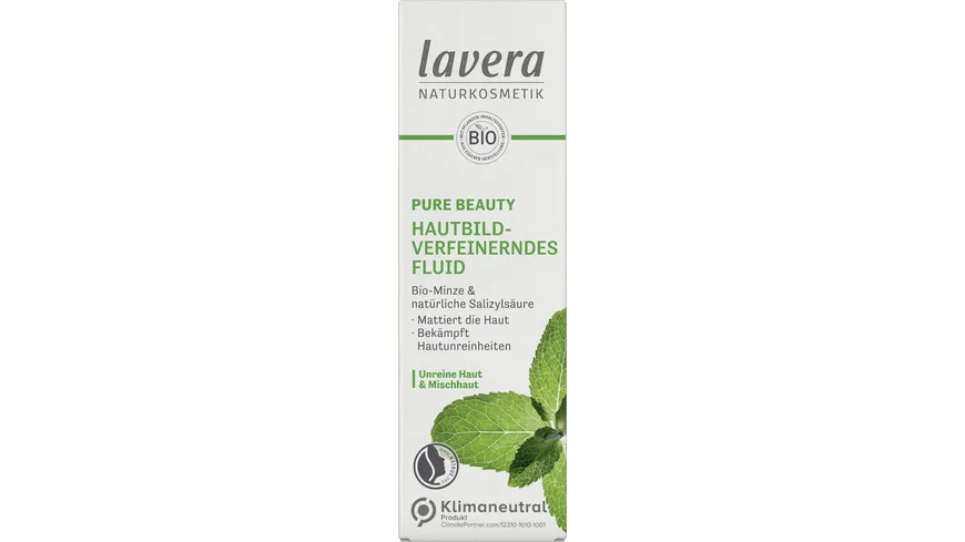 lavera PURE BEAUTY Hautbildverfeinerndes Fluid 50 ml