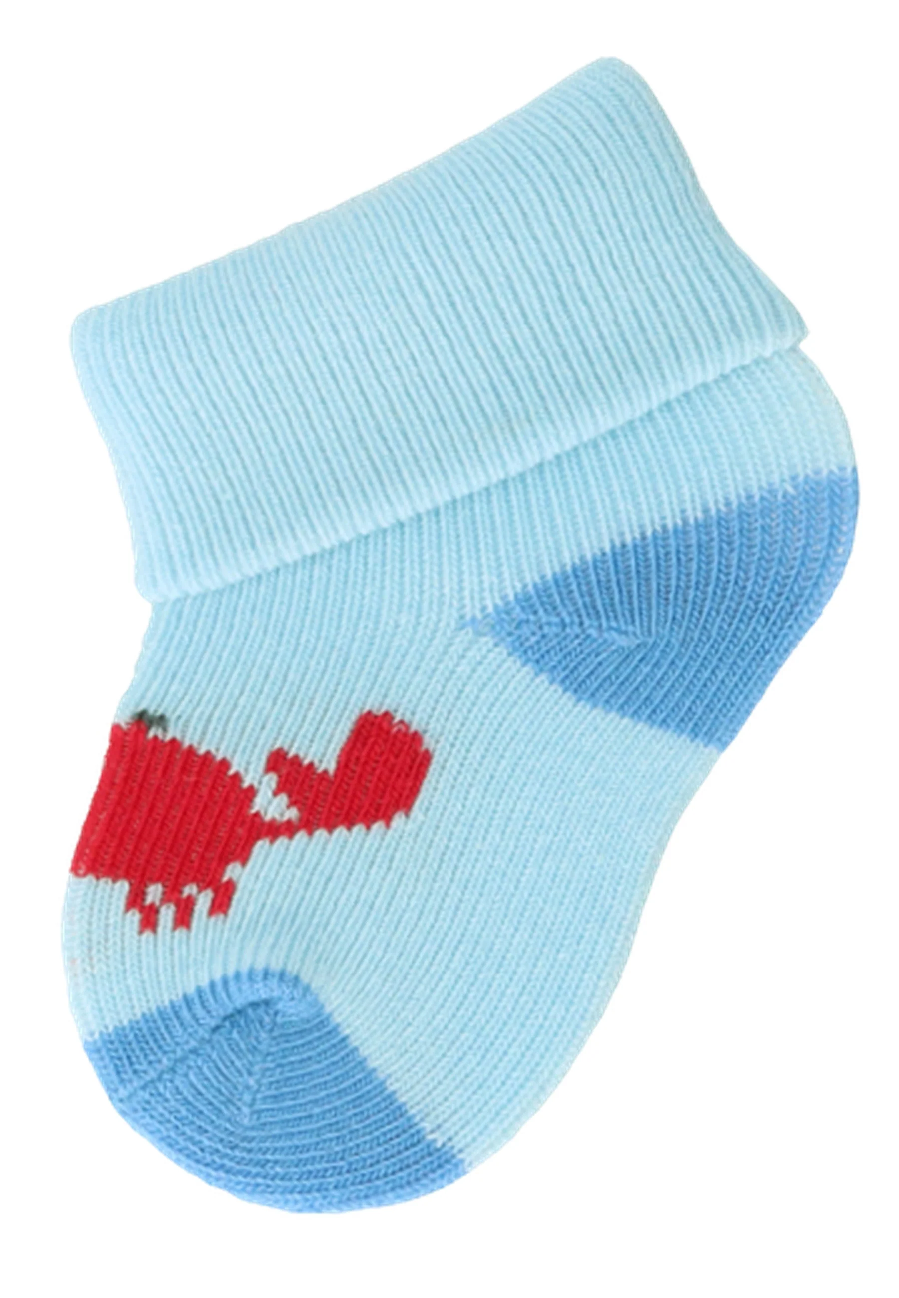 Erstlingssocken im 3er Pack mit Motiv Fische