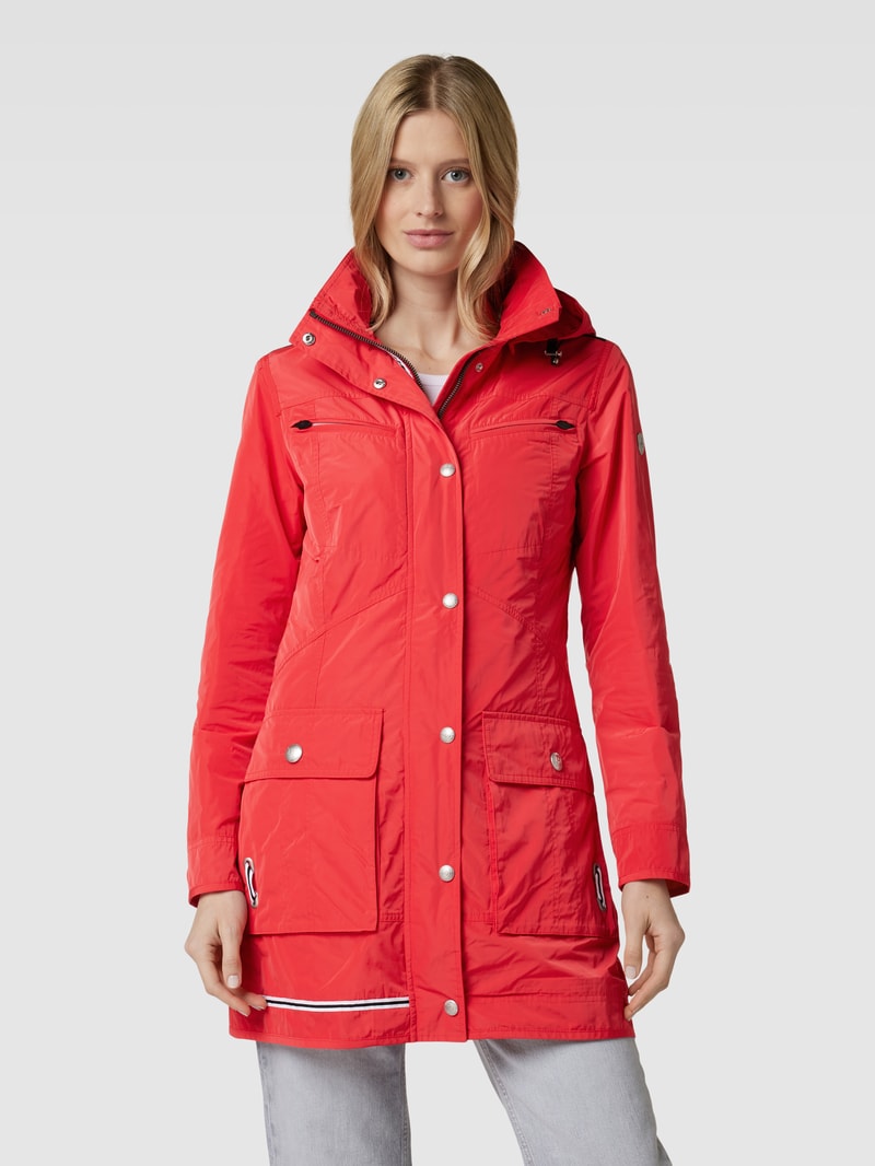 Jacke mit Label-Detail Modell 'ILLUSION' in koralle
