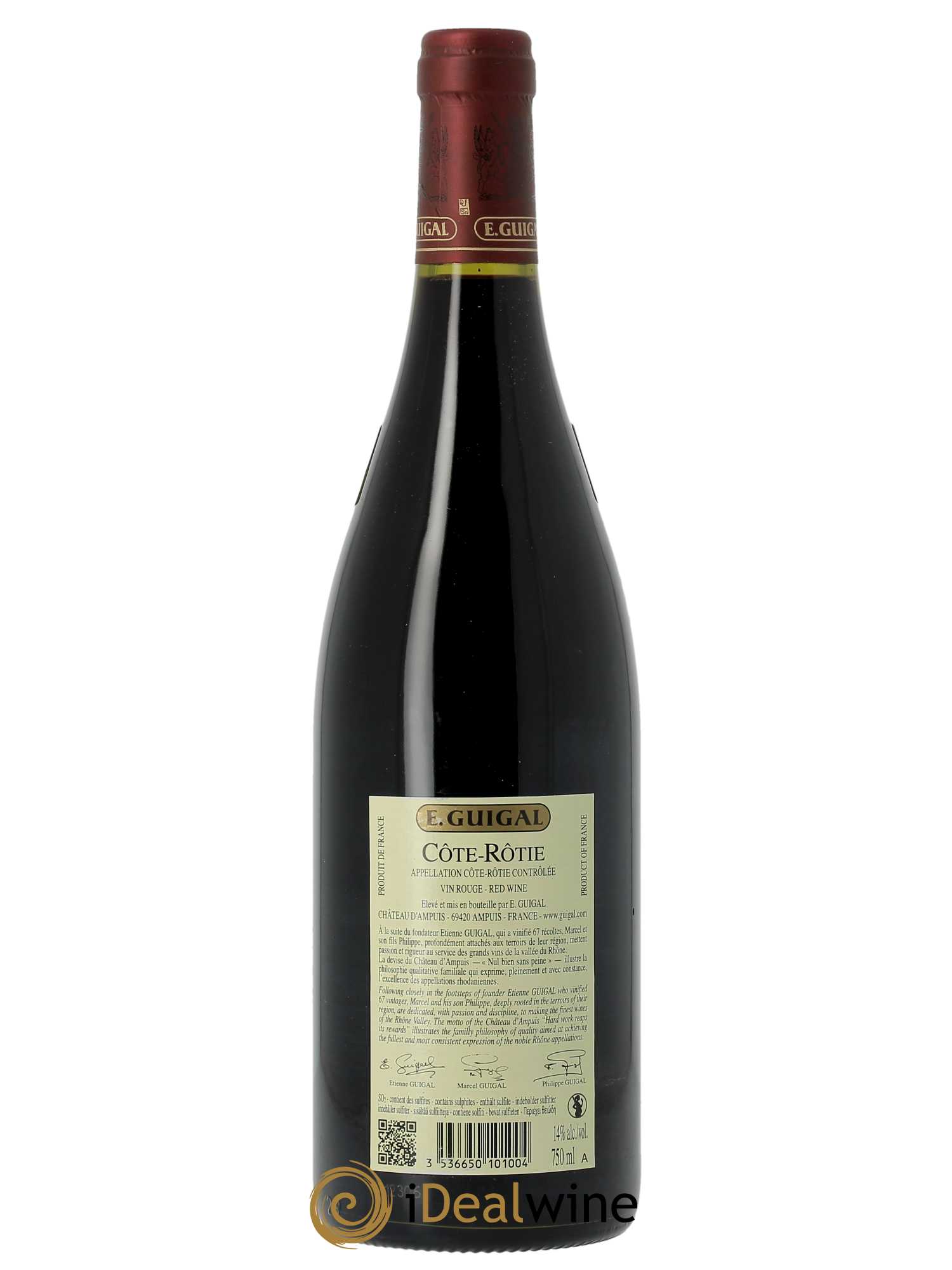 Côte-Rôtie Côtes Brune et Blonde Guigal  2020 - Lot de 1 Bouteille