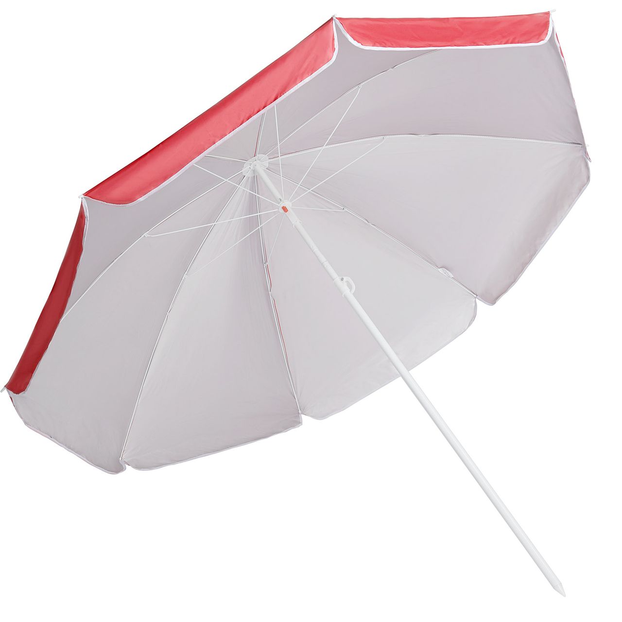 Kingsleeve Sonnenschirm Kingsleeve neigbar/höhenverstellbar 140-200 x 200cm rot