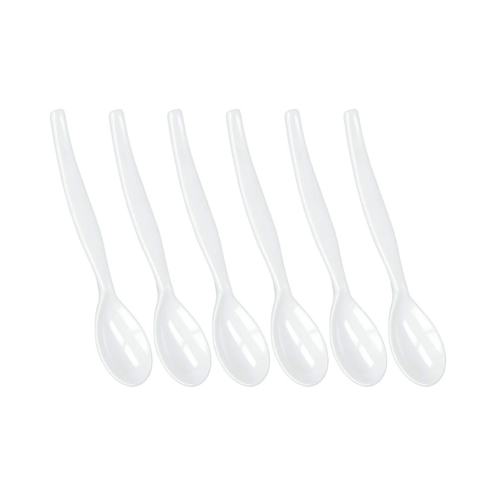 Eierlöffel-Set 6-teilig weiß