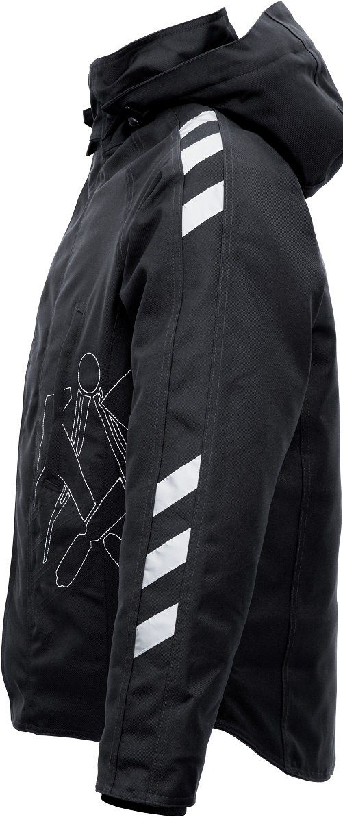 JOB Arbeitsjacke Dachdecker-Jacke Winterjacke mit LOGO warm atmungsaktiv, wind- und wasserdicht