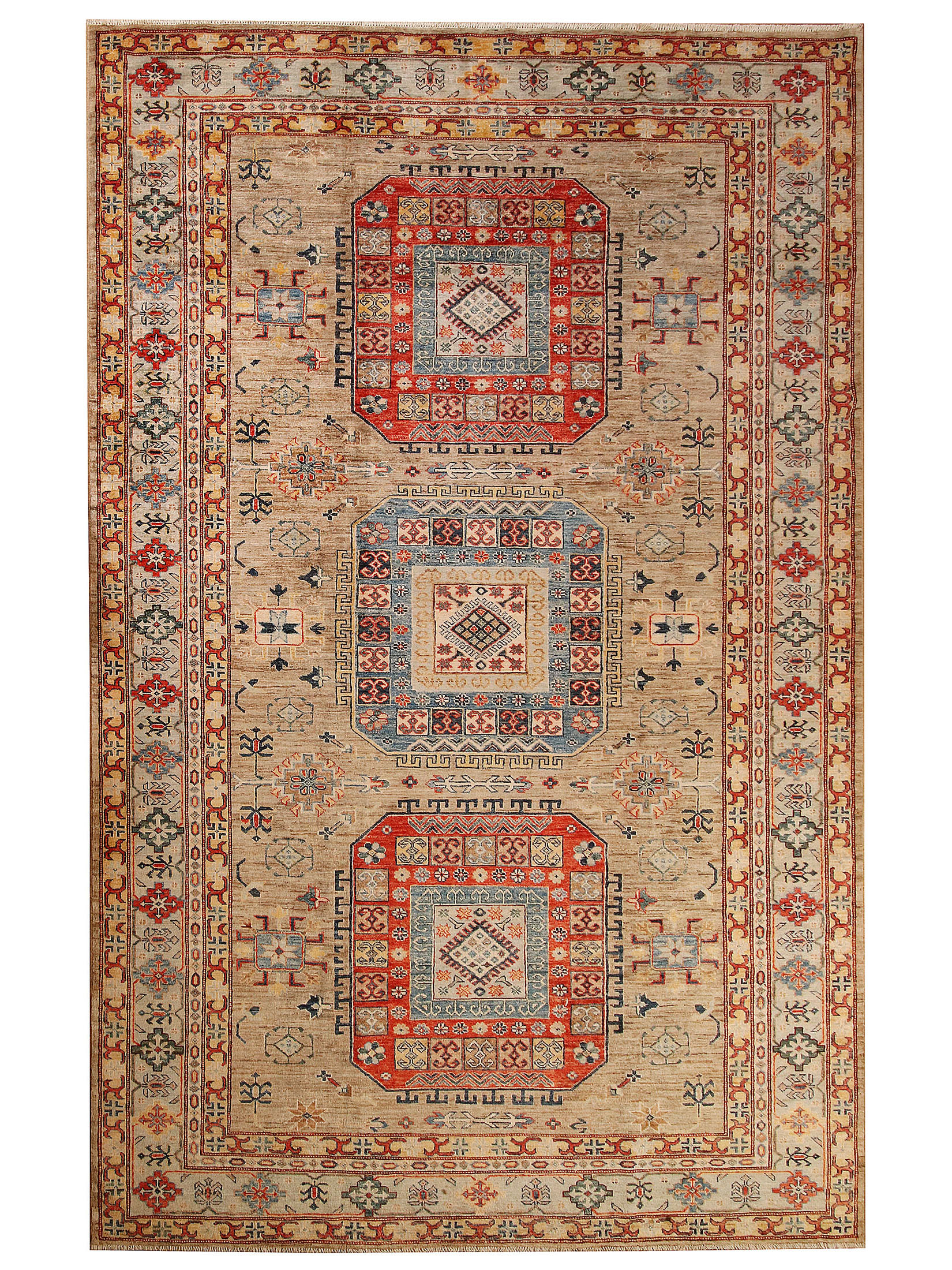 Kazak Ghazni ca. 198 x 314 cm, Unikat / Einzelstück