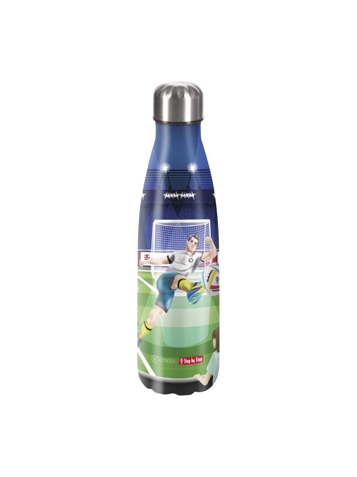 Step by Step Edelstahltrinkflasche in Soccer Ben, Edelstahl günstig kaufen 28