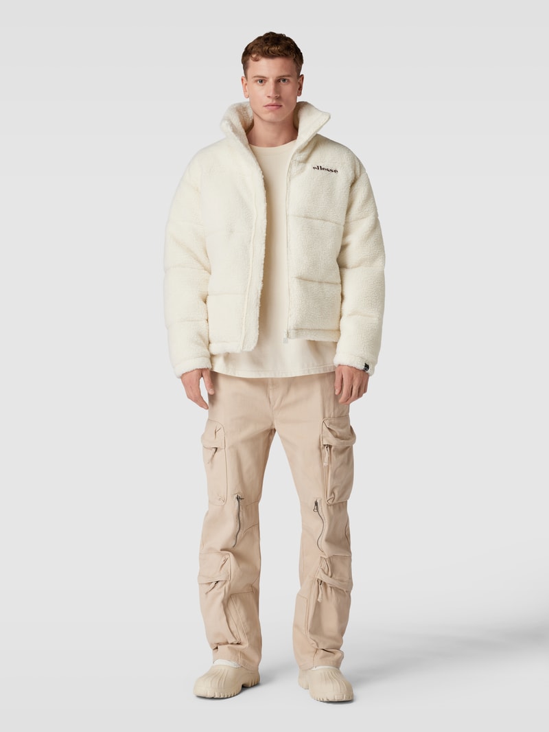 Steppjacke aus Teddyfell Modell 'GENOVESI' in offwhite