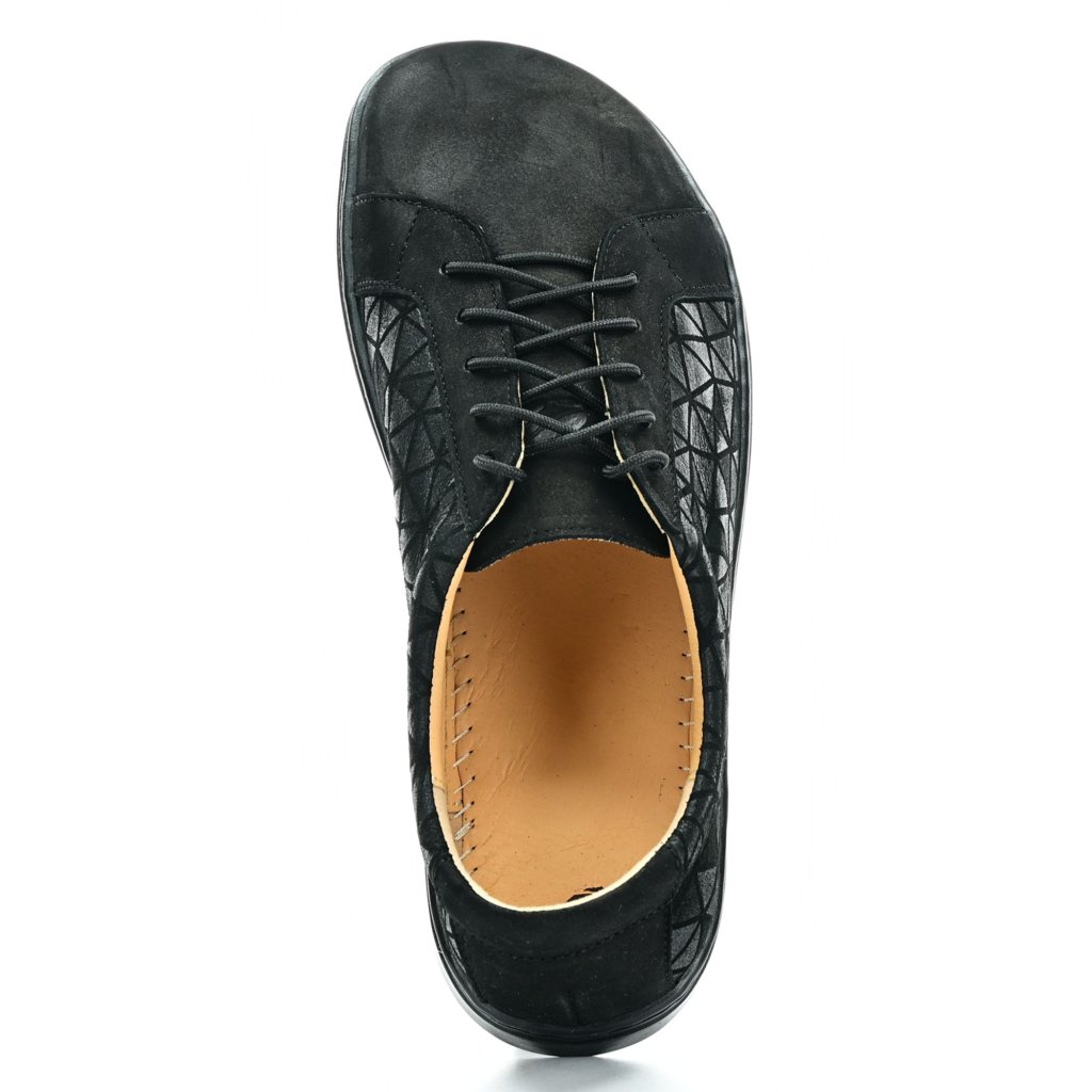 Peerko Classic Triangle Black Barfuß-Halbschuhe