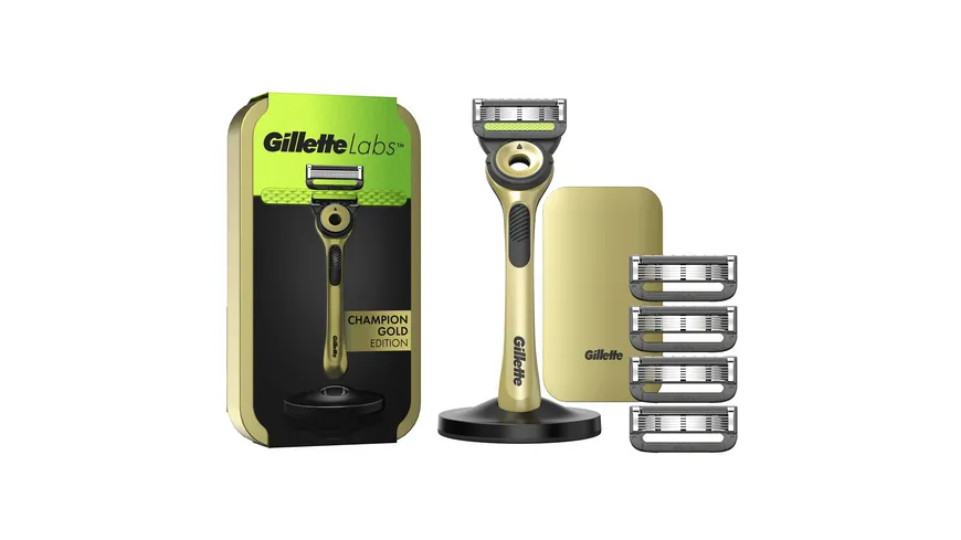 Gillette Rasierer Labs mit 5 Klingen und Reiseetui