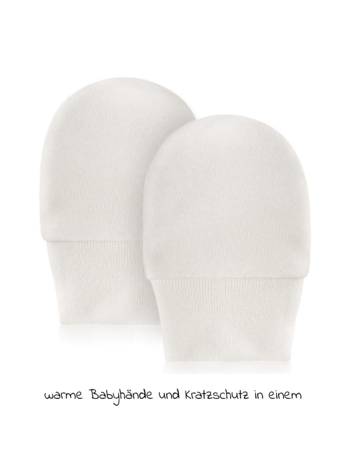 LaLoona Kratzfäustlinge 3 Paar Baby - Weiß in weiss günstig kaufen onesize
