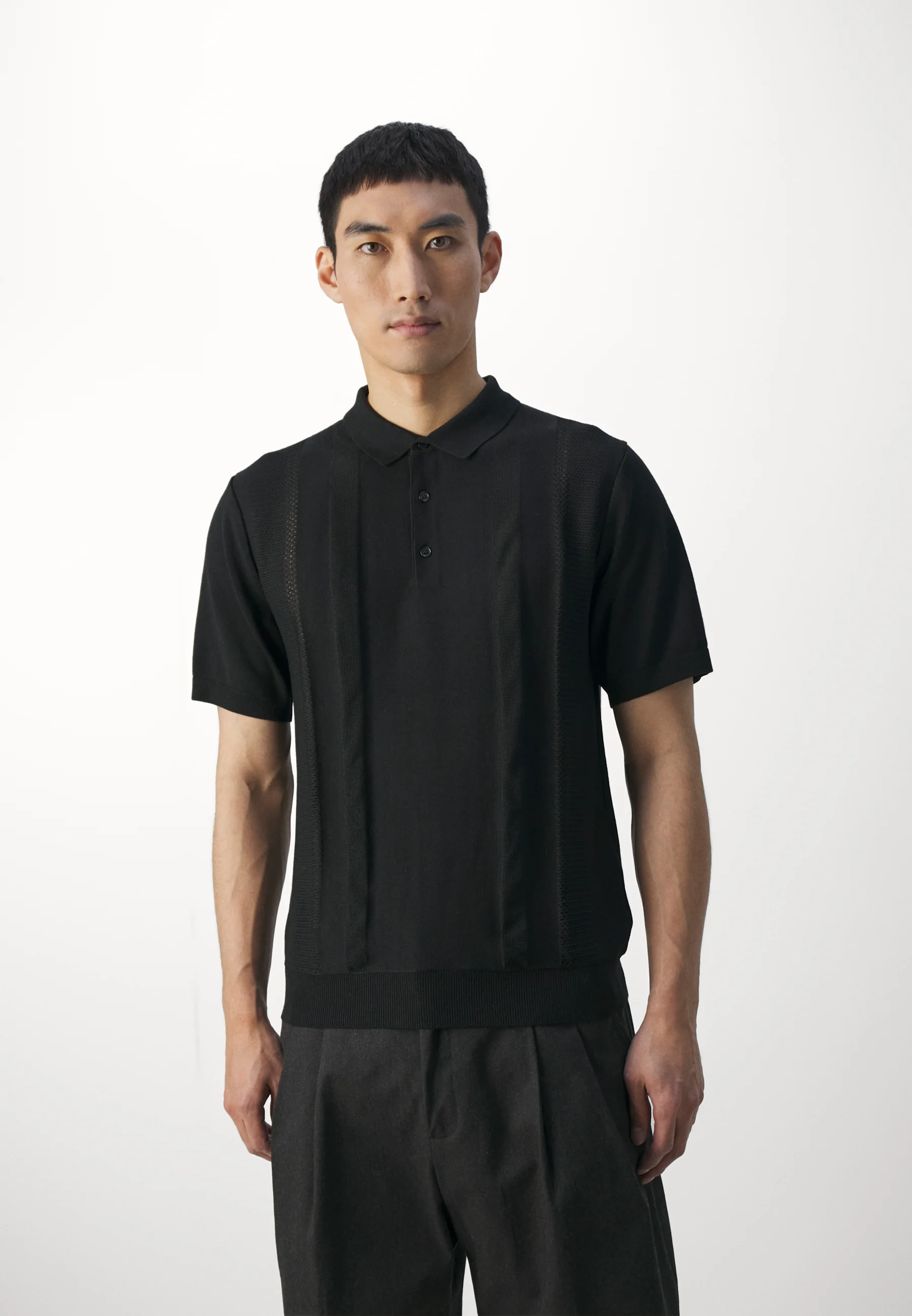 J.LINDEBERG RYCE TEXTURE BLOCKING - Polo