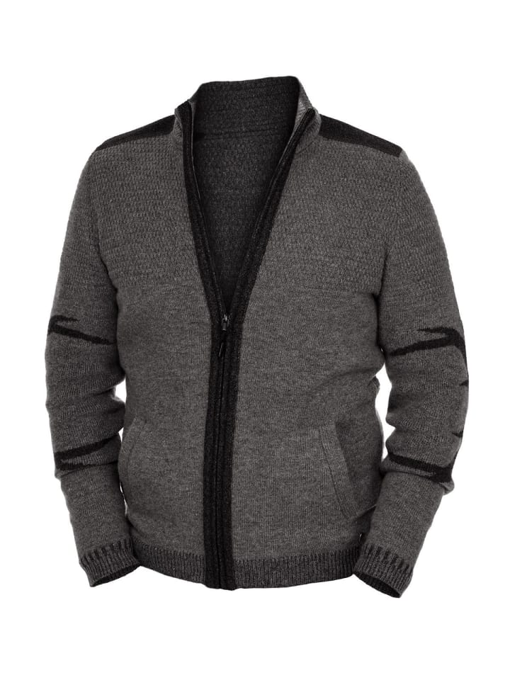 Spieth & Wensky Strickjacke WULF in anthrazit günstig kaufen